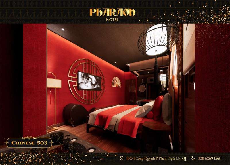 Pharaon Hotel Cống Quỳnh: khách sạn tình yêu lãng mạn cạnh phố Bùi Viện 