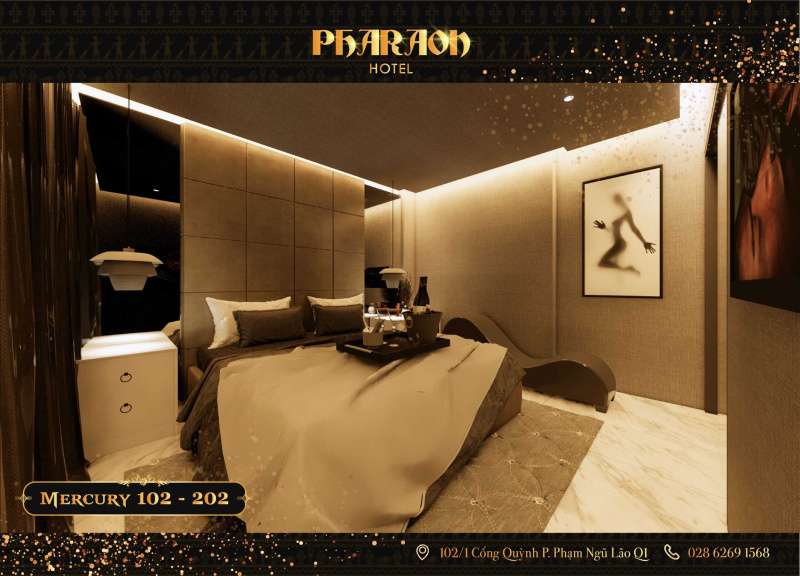 Pharaon Hotel Cống Quỳnh: khách sạn tình yêu lãng mạn cạnh phố Bùi Viện 